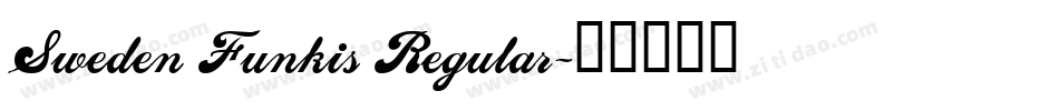 Sweden Funkis Regular字体转换
